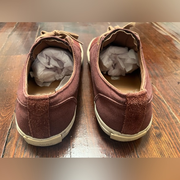 Vans Off The Wall Destroy Luxury Burgundy Skateboarding Shoes Size 10 - Picture 6 of 9